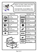 Preview for 3 page of Furniture of America CM6957AC Assembly Instructions Manual