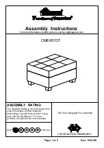 Preview for 1 page of Furniture of America CM6957OT Assembly Instructions