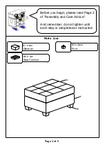 Preview for 3 page of Furniture of America CM6957OT Assembly Instructions