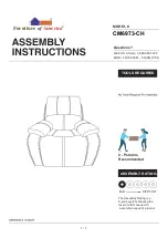 Preview for 1 page of Furniture of America CM6973-CH Assembly Instructions Manual