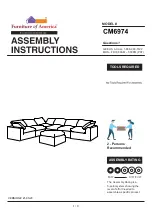 Furniture of America CM6974 Assembly Instructions Manual preview