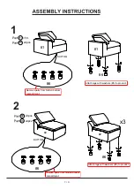 Preview for 7 page of Furniture of America CM6974 Assembly Instructions Manual