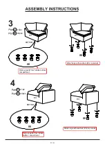 Preview for 8 page of Furniture of America CM6974 Assembly Instructions Manual