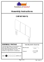 Furniture of America CM7007HB-FQ Assembly Instructions preview