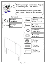 Preview for 3 page of Furniture of America CM7007HB-FQ Assembly Instructions