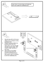 Preview for 4 page of Furniture of America CM7007HB-FQ Assembly Instructions