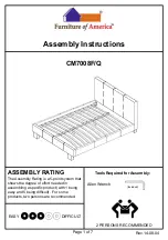 Preview for 1 page of Furniture of America CM7008EXQ Assembly Instructions Manual