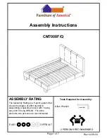 Preview for 1 page of Furniture of America CM7008F Assembly Instructions Manual