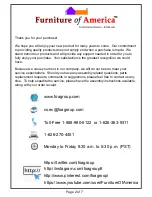 Preview for 2 page of Furniture of America CM7008F Assembly Instructions Manual