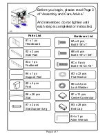 Preview for 4 page of Furniture of America CM7008F Assembly Instructions Manual