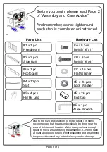 Preview for 3 page of Furniture of America CM7008T Assembly Instructions