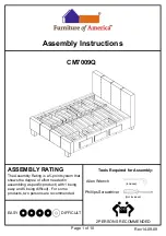 Preview for 1 page of Furniture of America CM7009CK Assembly Instructions Manual