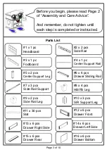 Preview for 3 page of Furniture of America CM7009CK Assembly Instructions Manual