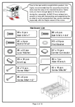 Preview for 4 page of Furniture of America CM7009CK Assembly Instructions Manual