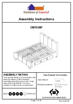 Preview for 21 page of Furniture of America CM7009CK Assembly Instructions Manual