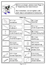 Preview for 3 page of Furniture of America CM7009Q Assembly Instructions Manual