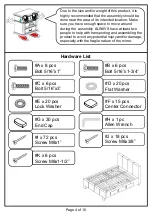 Preview for 4 page of Furniture of America CM7009Q Assembly Instructions Manual