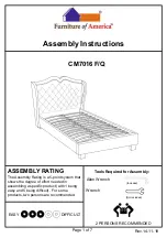 Furniture of America CM7016 F Assembly Instructions Manual preview