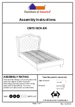 Preview for 1 page of Furniture of America CM7016CK-EK Assembly Instructions Manual