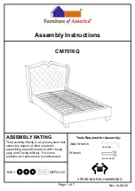 Furniture of America CM7016Q Assembly Instructions Manual preview