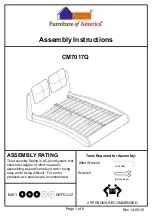 Furniture of America CM7017EK Assembly Instructions Manual preview