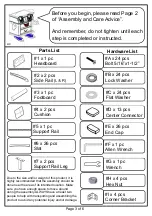 Preview for 3 page of Furniture of America CM7017EK Assembly Instructions Manual