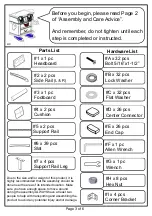 Preview for 9 page of Furniture of America CM7017EK Assembly Instructions Manual