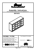 Furniture of America CM7047D Assembly Instructions preview