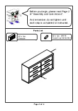 Preview for 3 page of Furniture of America CM7047D Assembly Instructions