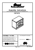 Preview for 1 page of Furniture of America CM7047N Assembly Instructions