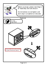 Preview for 3 page of Furniture of America CM7047N Assembly Instructions