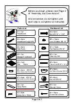 Preview for 3 page of Furniture of America CM7048Q Assembly Instructions Manual