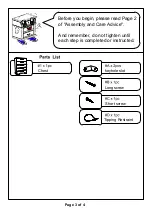Preview for 3 page of Furniture of America CM7049C Assembly Instructions