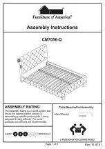 Preview for 1 page of Furniture of America CM7056-CK Assembly Instructions Manual