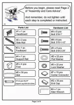 Preview for 3 page of Furniture of America CM7056-CK Assembly Instructions Manual