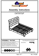 Preview for 1 page of Furniture of America CM7057CK Assembly Instructions Manual