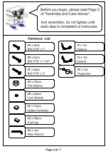 Preview for 4 page of Furniture of America CM7057CK Assembly Instructions Manual
