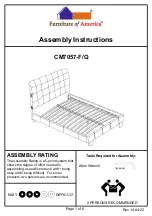 Preview for 1 page of Furniture of America CM7057F Assembly Instructions Manual