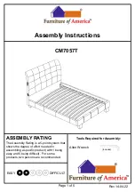 Preview for 1 page of Furniture of America CM7057T Assembly Instructions