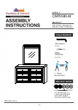 Preview for 1 page of Furniture of America CM7058D-M Assembly Instructions Manual