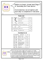 Preview for 3 page of Furniture of America CM7060IV-F Assembly Instructions Manual