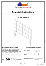 Furniture of America CM7063HB-FQ Assembly Instructions preview