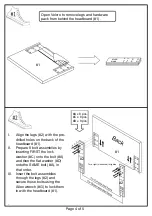 Предварительный просмотр 4 страницы Furniture of America CM7063HB-FQ Assembly Instructions