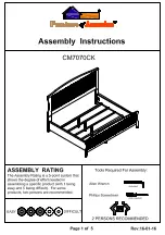 Предварительный просмотр 6 страницы Furniture of America CM7070F Assembly Instructions Manual