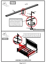 Предварительный просмотр 10 страницы Furniture of America CM7070F Assembly Instructions Manual