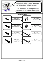 Preview for 4 page of Furniture of America CM7072Q Assembly Instruction Manual