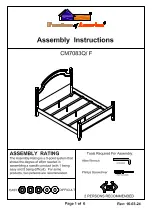 Preview for 1 page of Furniture of America CM7083Q Assembly Instructions Manual