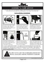 Preview for 2 page of Furniture of America CM7088V-1 Assembly Instructions