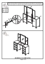 Preview for 4 page of Furniture of America CM7088V-1 Assembly Instructions