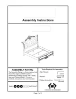 Preview for 1 page of Furniture of America CM7090Q Assembly Instructions